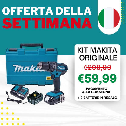 BLACK NOVEMBER - Kit Completo di Avvitatore Professionale - 45 Accessori e 2 Batterie